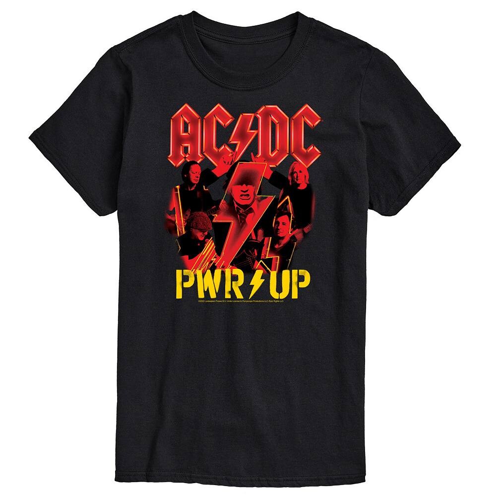

Большая и высокая футболка AC/DC Power Up Licensed Character, черный