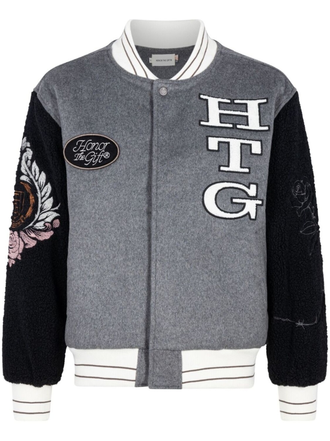 

Бомбер Letterman Honor The Gift, серый