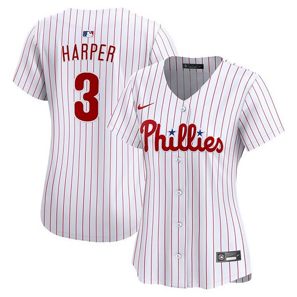 

Женская белая бейсболка Philadelphia Phillies Bryce Harper Home Limited Nike