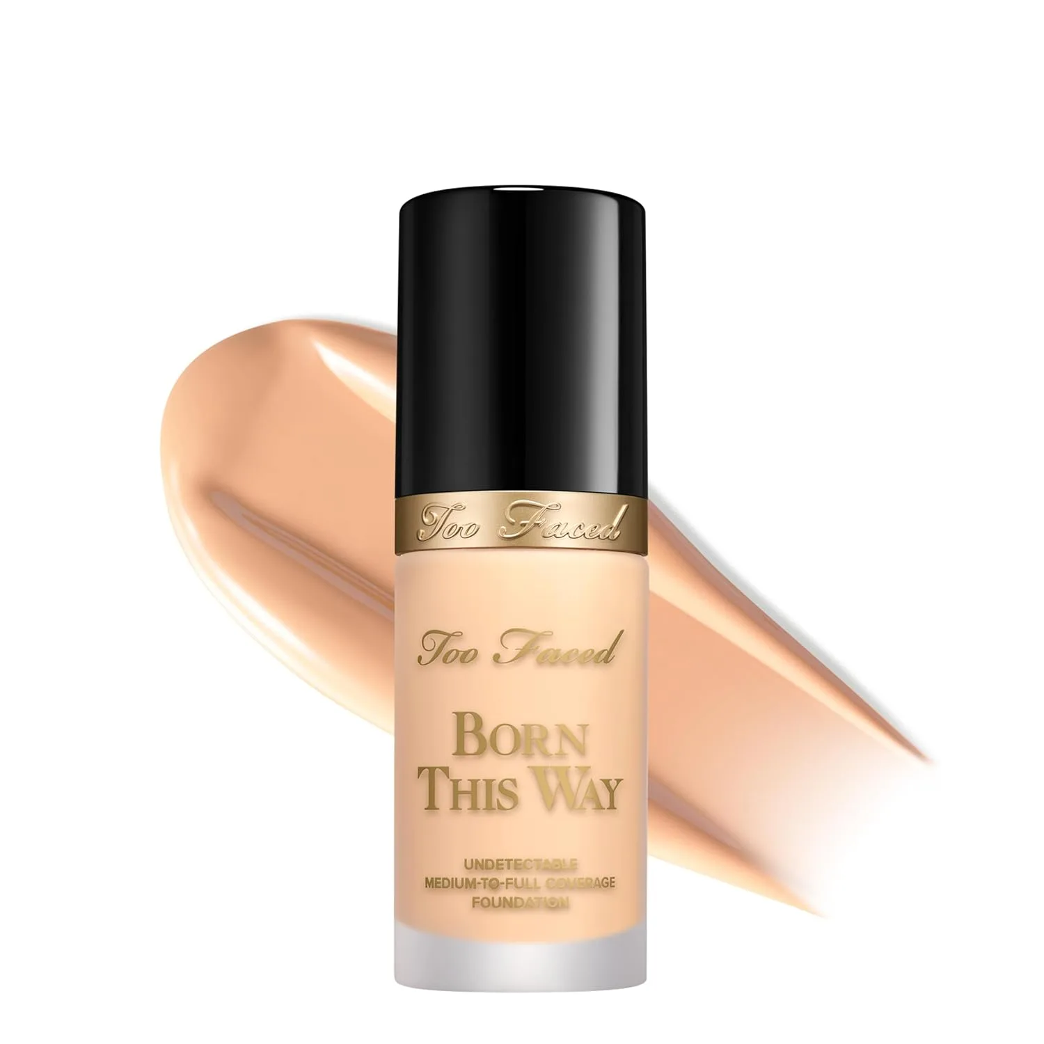 Тональный крем Too Faced Born This Way Natural Finish Longwear Liquid Foundation | Среднее и плотное покрытие | Увлажняющий + без масел, 04 Almond (Fair with Golden Undertones)