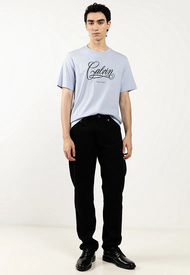 Футболка с графическим принтом, Calvin Klein Jeans, черная — фото 4