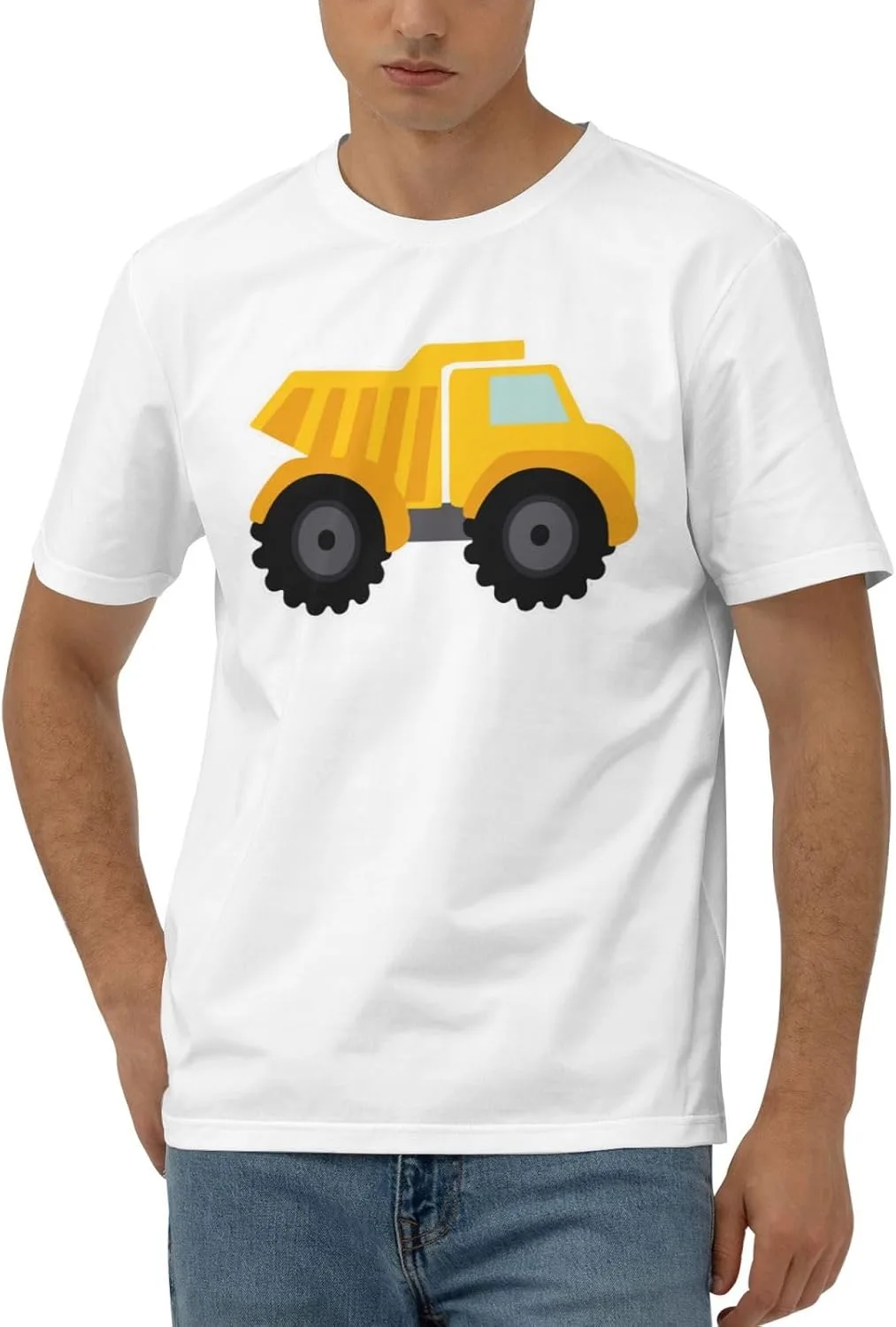 

Футболка Rubbish Truck мужская с коротким рукавом, Cotton, Quick-Drying, черная JYEXSEIZ