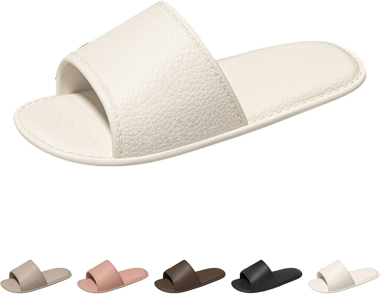Прокладки для женщин и мужчин, легкие, мягкие и удобные, для открытого бассейна, низкие, для душа, пляжные тапочки, для душа, пляжа, сада Meaunzyl, бежевый — фото 4