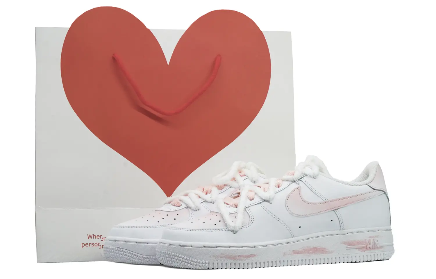 

Кроссовки Nike Air Force 1 Skateboard Shoes Women's Low-Top Peach, розовый