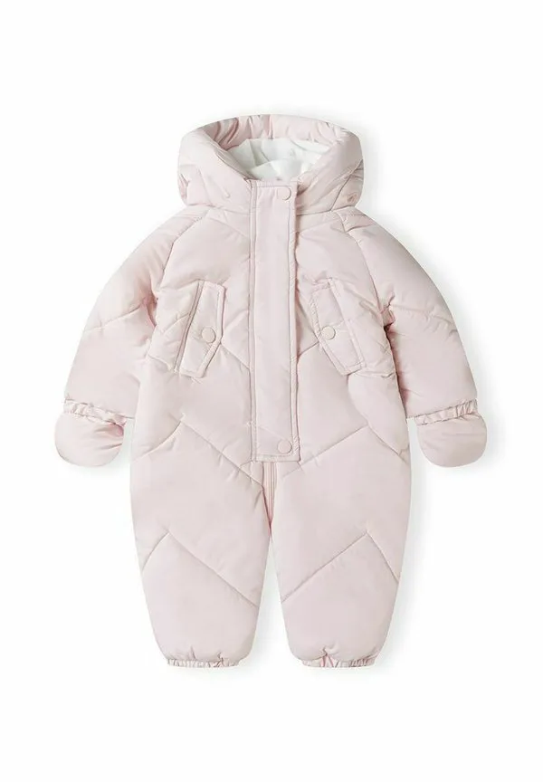 Ушки на капюшоне зимнего комбинезона Minoti, Light Pink