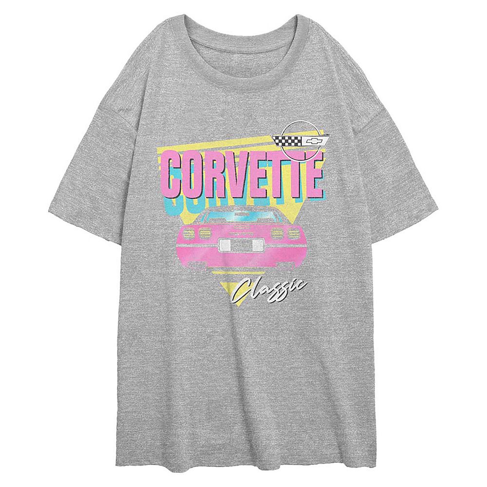 

Размерная футболка с рисунком Corvette Pop Colors для юниоров Licensed Character, цвет Athletic Heather