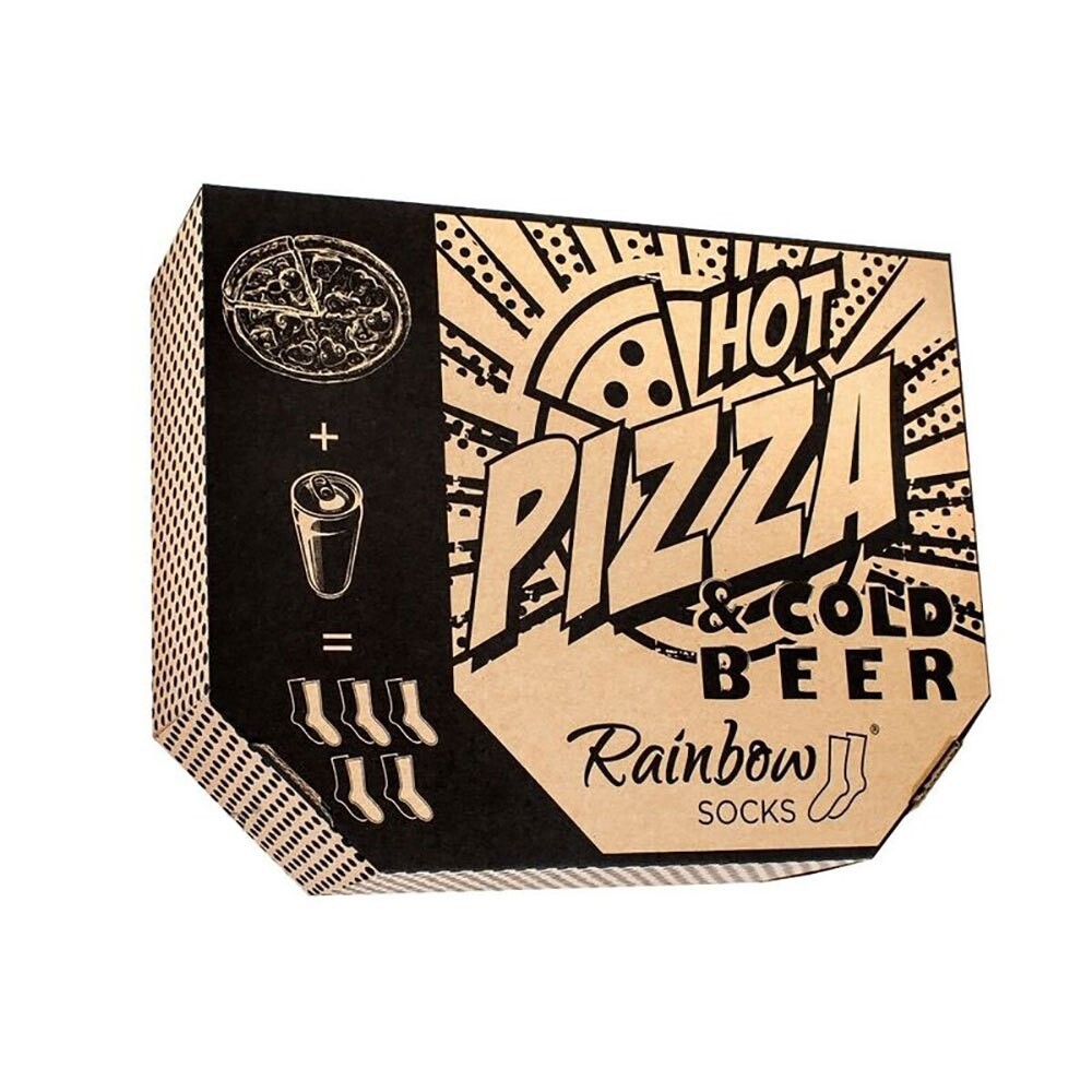 

Носки Rainbow Pizza And Beer Gift Box 5 шт, золотой