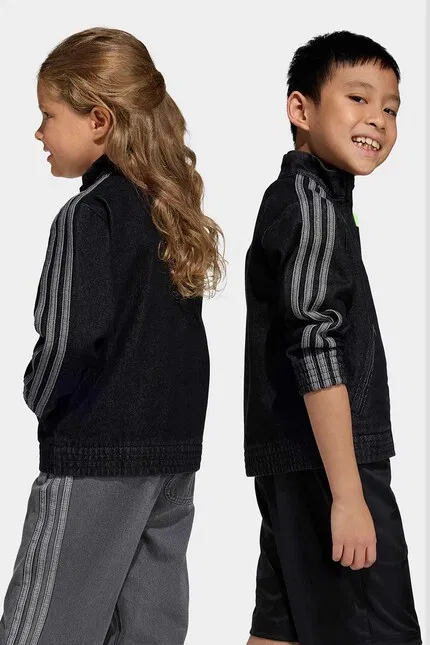Джинсовая кофта детская Adidas Originals, черный — фото 3
