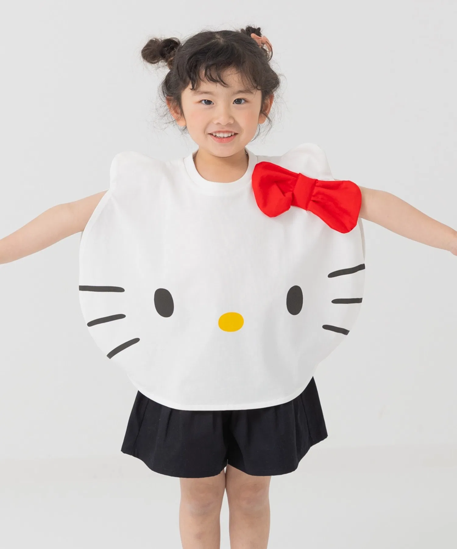 Детская футболка Sanrio с принтом Hello Kitty и My Melody белая
