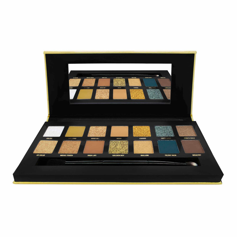 

Тени для век Paleta De Sombras W7 W7, цвет 24k gold rush