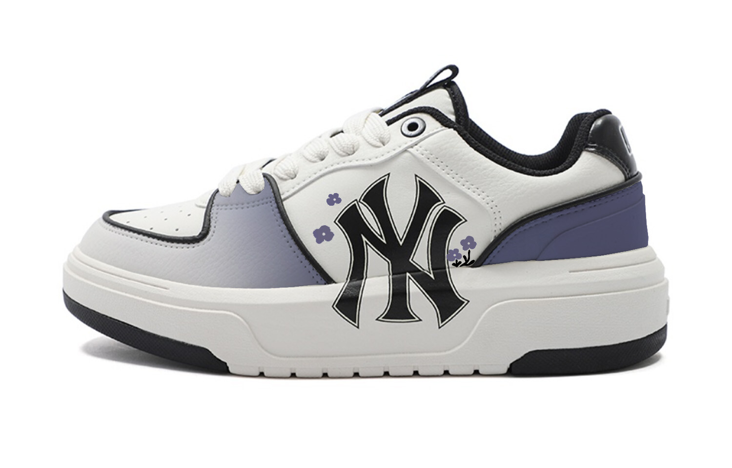 Кроссовки MLB Chunky Liner Chunky Sneakers Unisex Low-top Lilac Purple/White, сиреневый/фиолетовый/белый