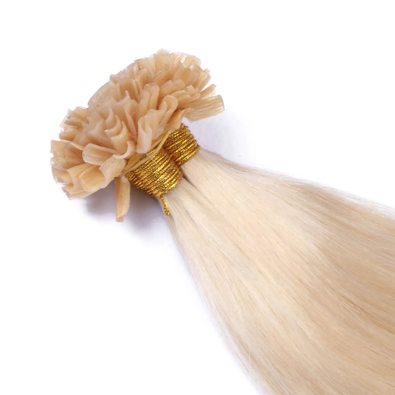 Наращивание волос кератиновое «#60 White Blonde» от NOVON Hair Extension, 60 см, 25 прядей Haar-Profi — фото 4