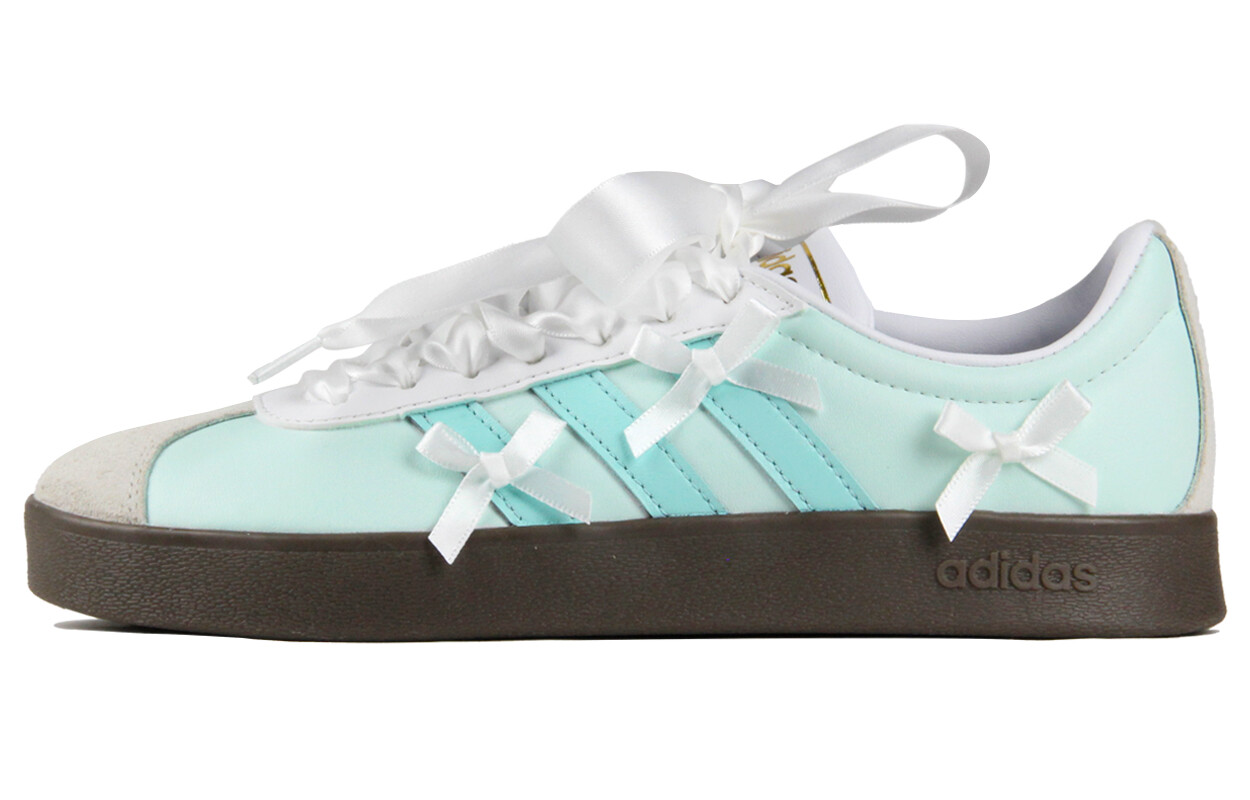 

Кроссовки adidas neo Vl Court Skateboarding Shoes Unisex Low-top White/green, цвет Mint Mambo
