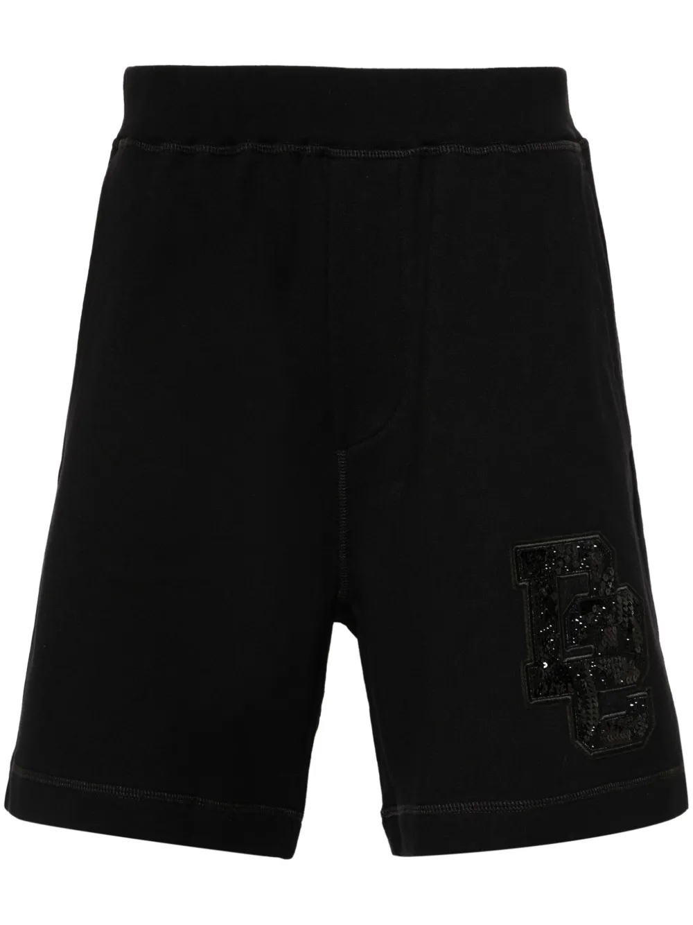 

Спортивные шорты с аппликацией D2 DSQUARED2, черный
