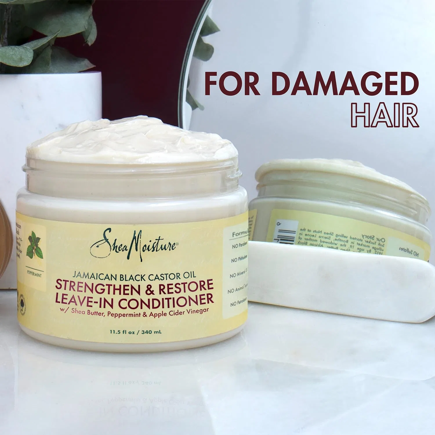 Несмываемый кондиционер Jamaican Black Castor Oil Strengthen, Grow & Restore от Shea Moisture Shea Moisture — фото 3