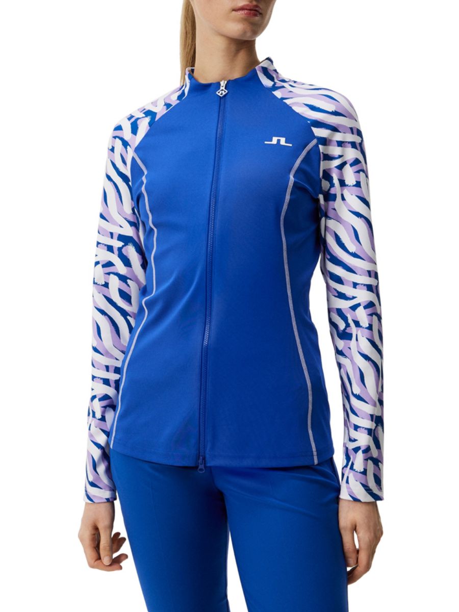 

Куртка с воротником-стойкой и рукавами реглан J.Lindeberg, цвет Blue White, Белый, Куртка с воротником-стойкой и рукавами реглан J.Lindeberg, цвет Blue White