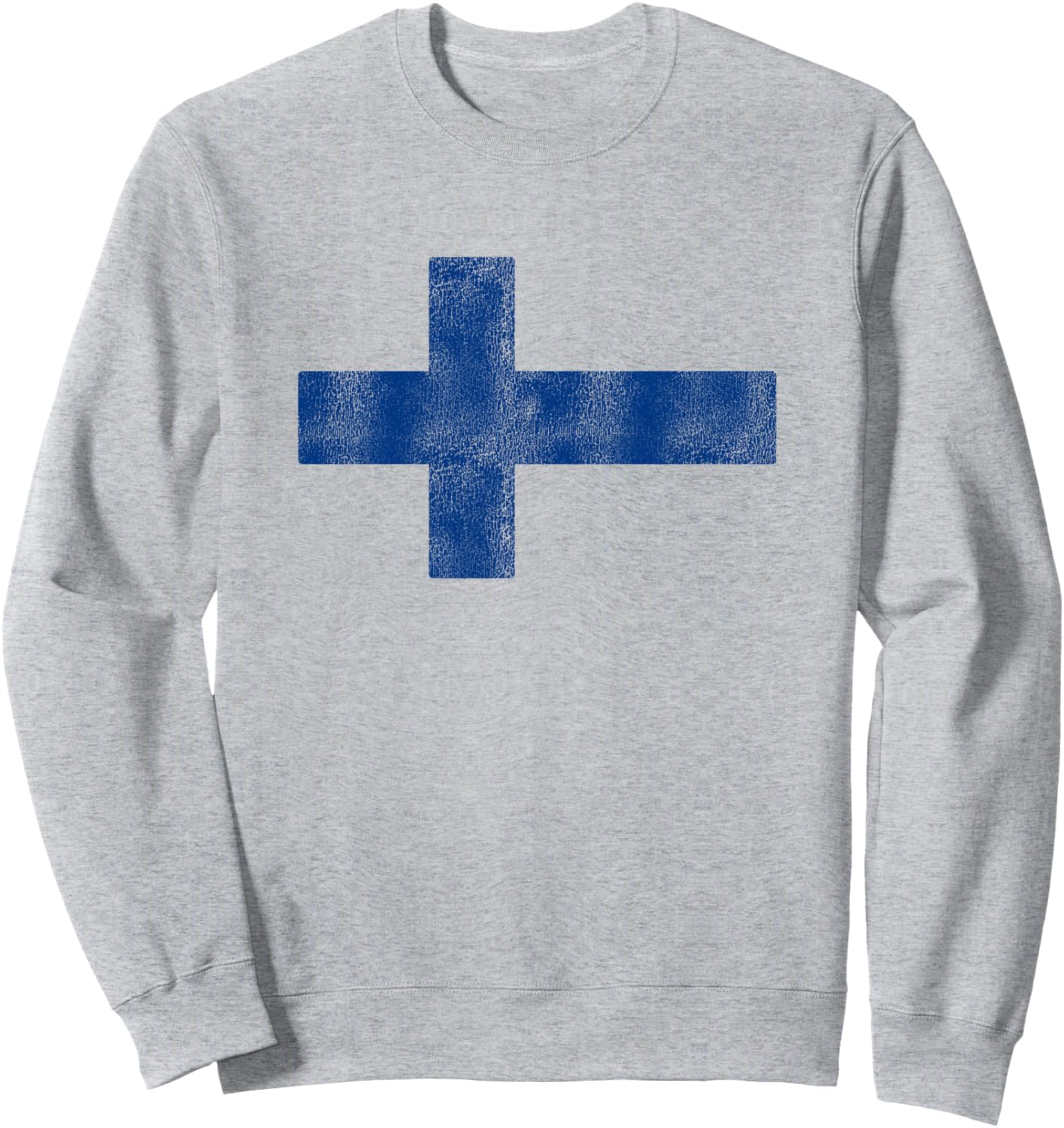 

Винтажный финский флаг в подарок, финский ретро-сувенирная толстовка Finland Flag Apparel By Usurper, серый