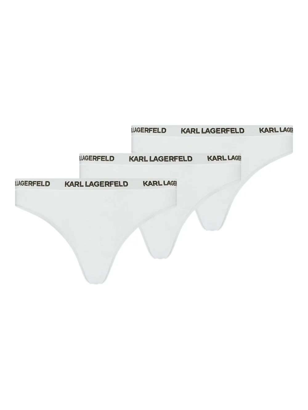 

Комплект из трех трусов-брифов с логотипом Karl Lagerfeld, белый