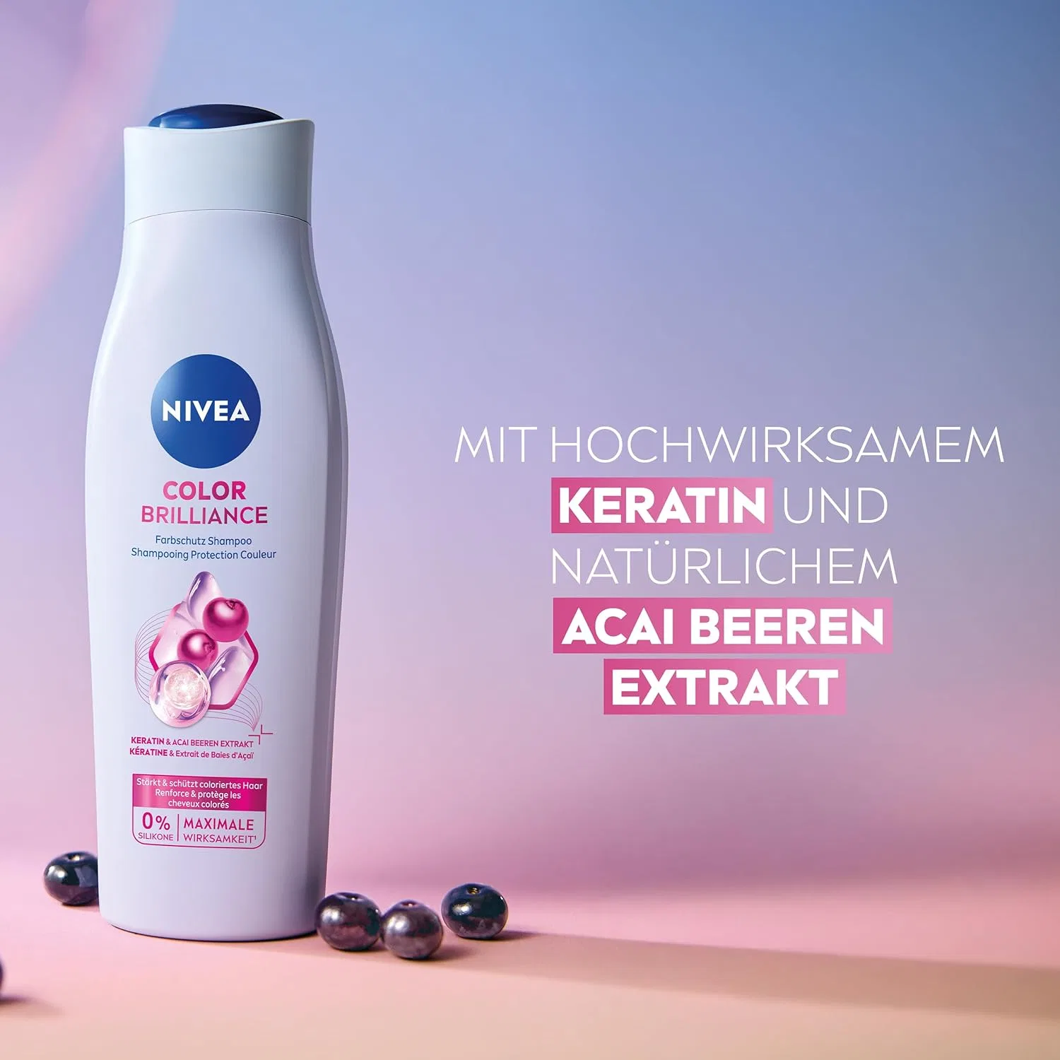 Шампунь NIVEA Color Brilliance для защиты цвета, 250 мл Beiersdorf, Multi-Coloured — фото 2