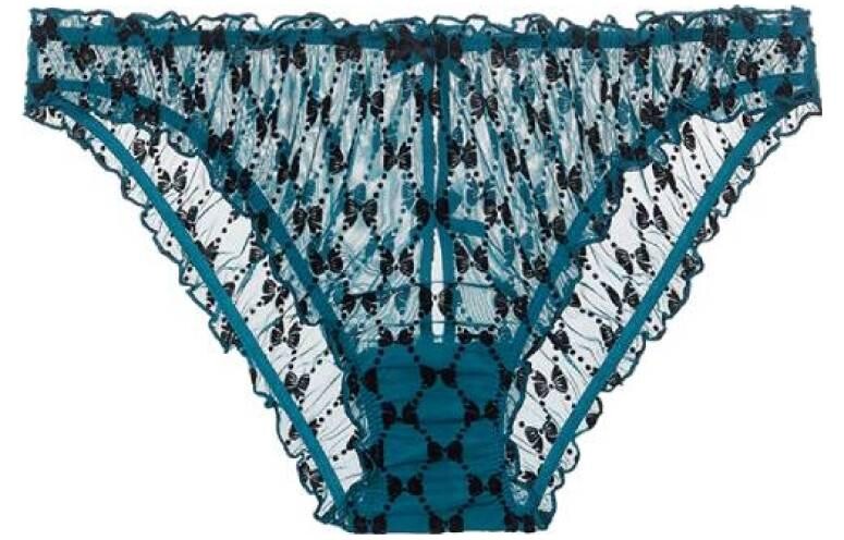 

Женские трусы Victoria's Secret, цвет Blue butterfly print