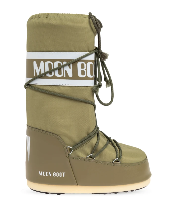 Женские сапоги Moon Boot из нейлона, зеленый