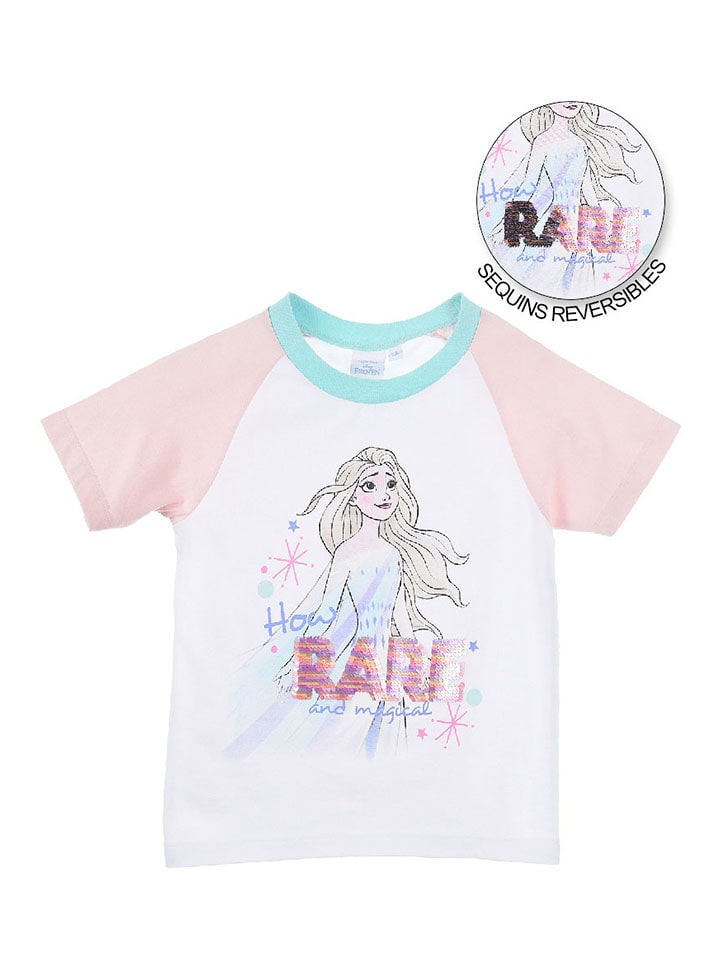 

Disney Frozen Футболка "Холодное сердце" бело-розового цвета, Розовый, Disney Frozen Футболка "Холодное сердце" бело-розового цвета