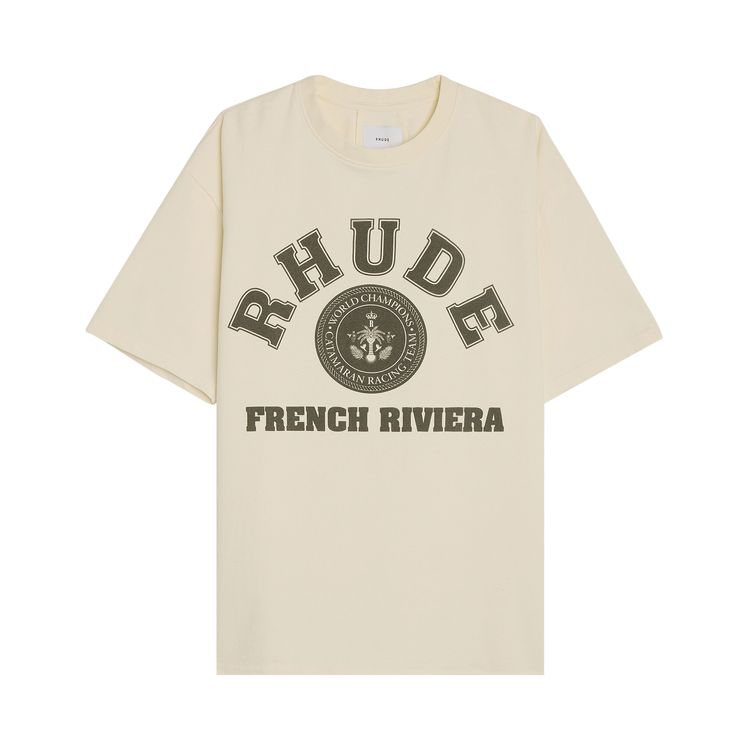 

Футболка Rhude French Riviera Tee 'Vintage White', белый