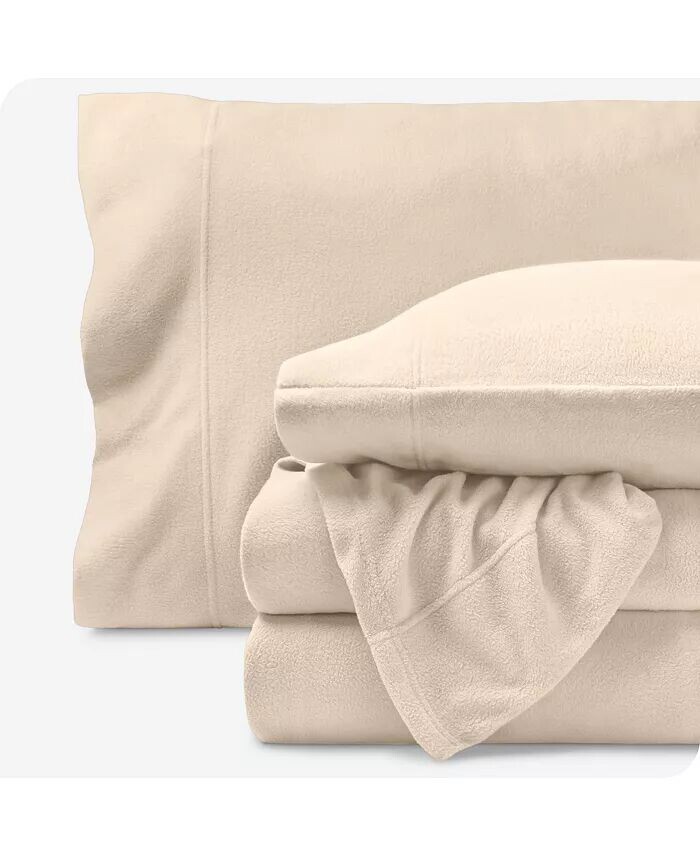 

Комплект простыней из флиса Bare Home, черный
