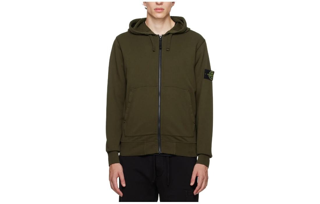 

Толстовка мужская оливково-зеленая Stone Island, оливково-зеленый