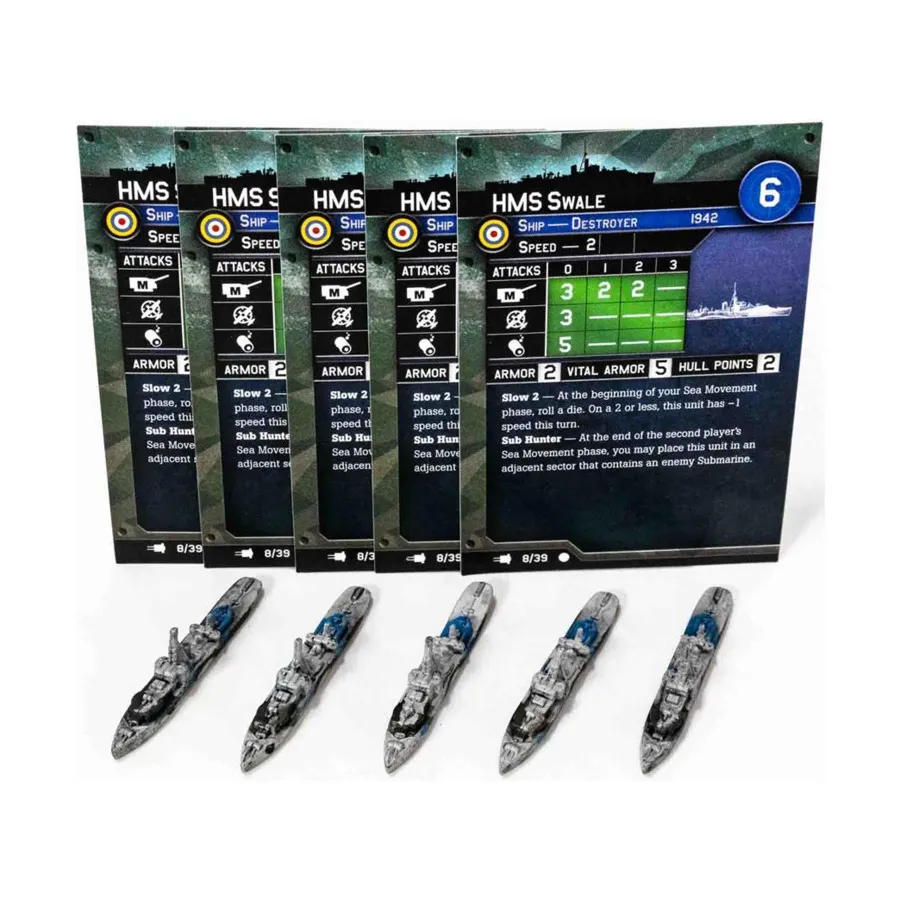 

HMS Swale (C) x5, Axis & Allies Fleet Command