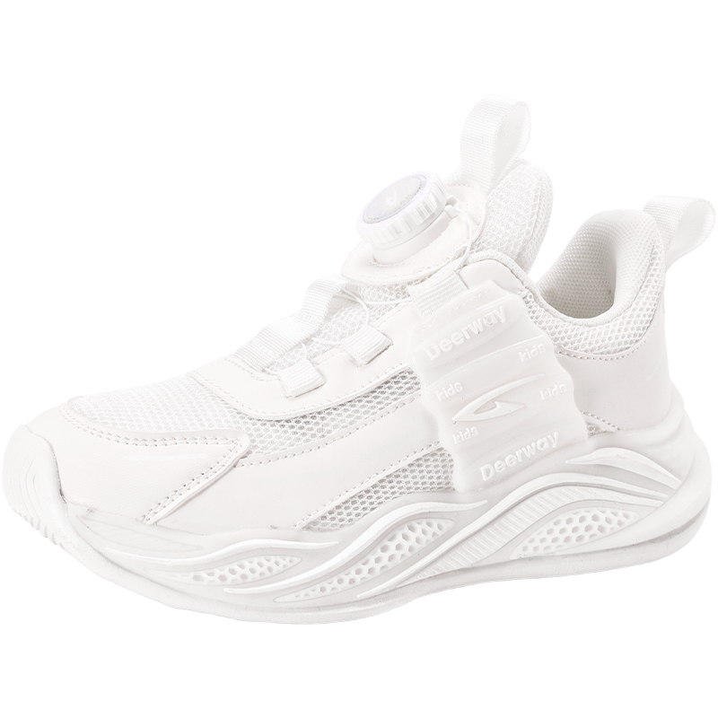 

Кроссовки для бега с низким верхом, дышащие, с противоскользящей амортизацией и легкой подошвой для детей DEERWAY, белый