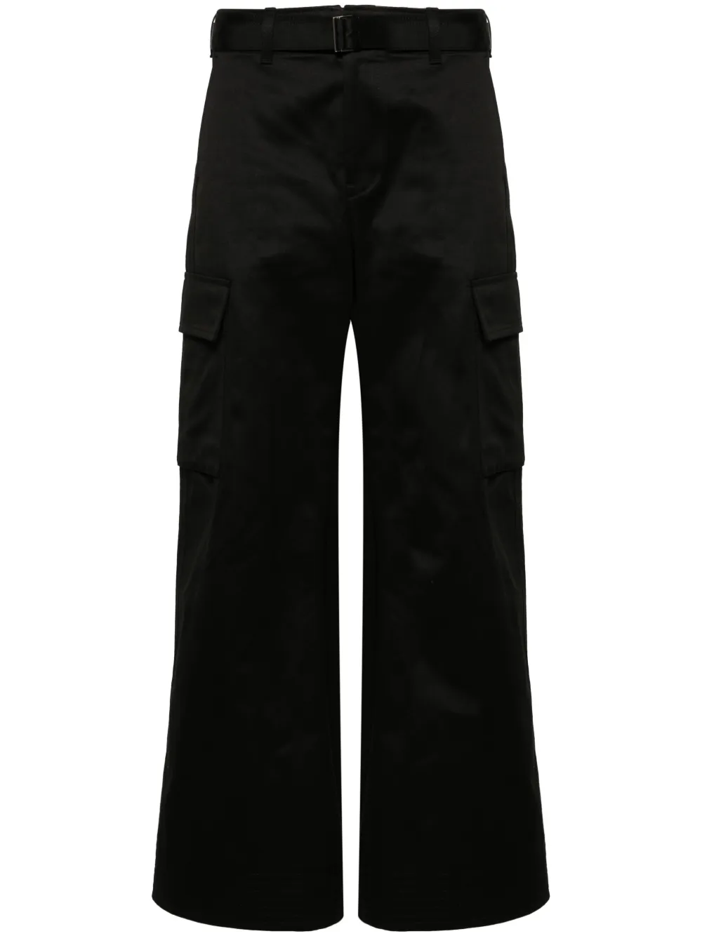 

Широкие брюки карго с поясом SACAI, черный