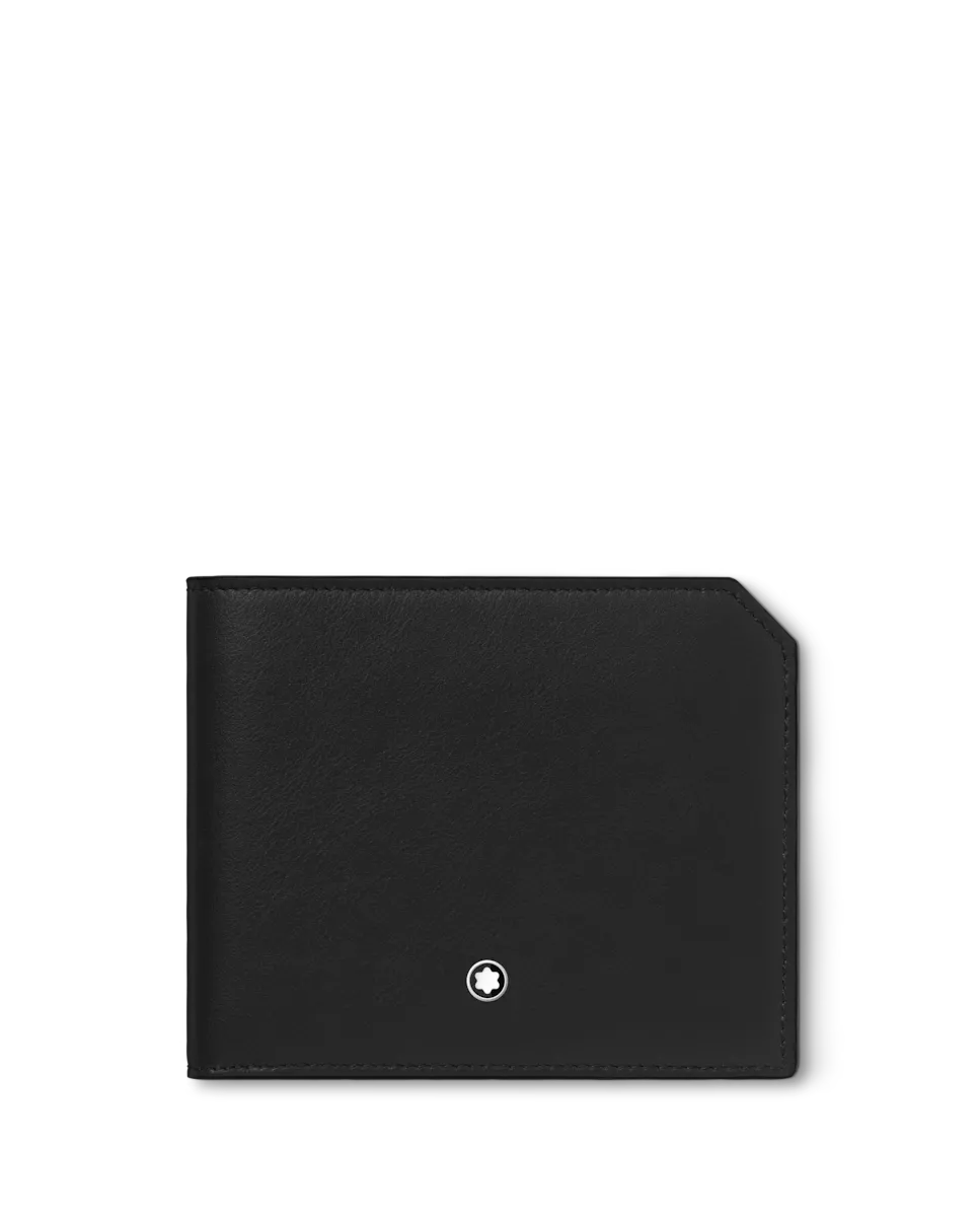 

Мужской черный кожаный кошелек Montblanc