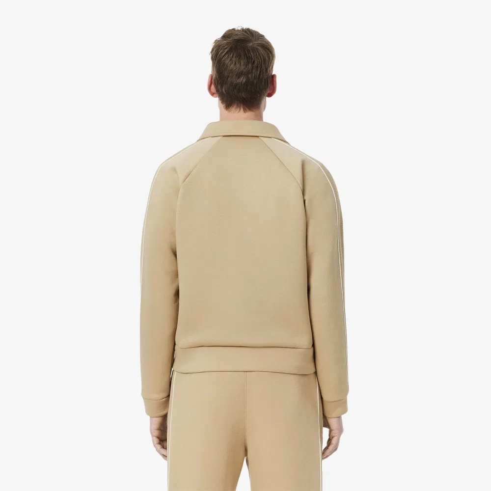 Мужская бежевая спортивная куртка с нашивкой MIF от Lacoste — фото 3