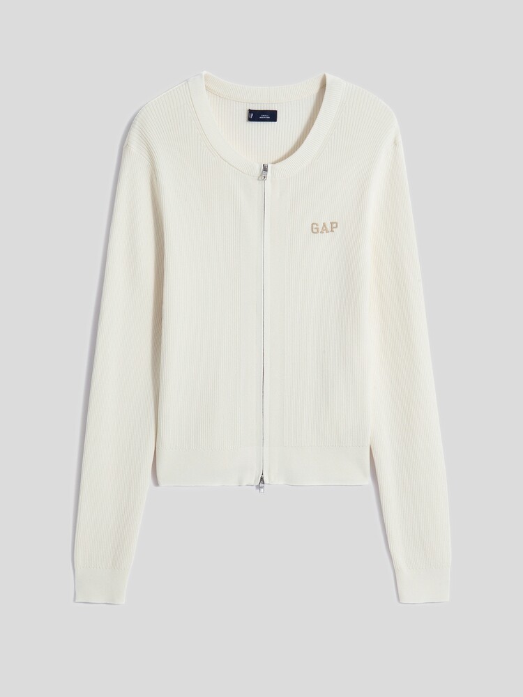 

Кардиган женский Gap на молнии, коричневый
