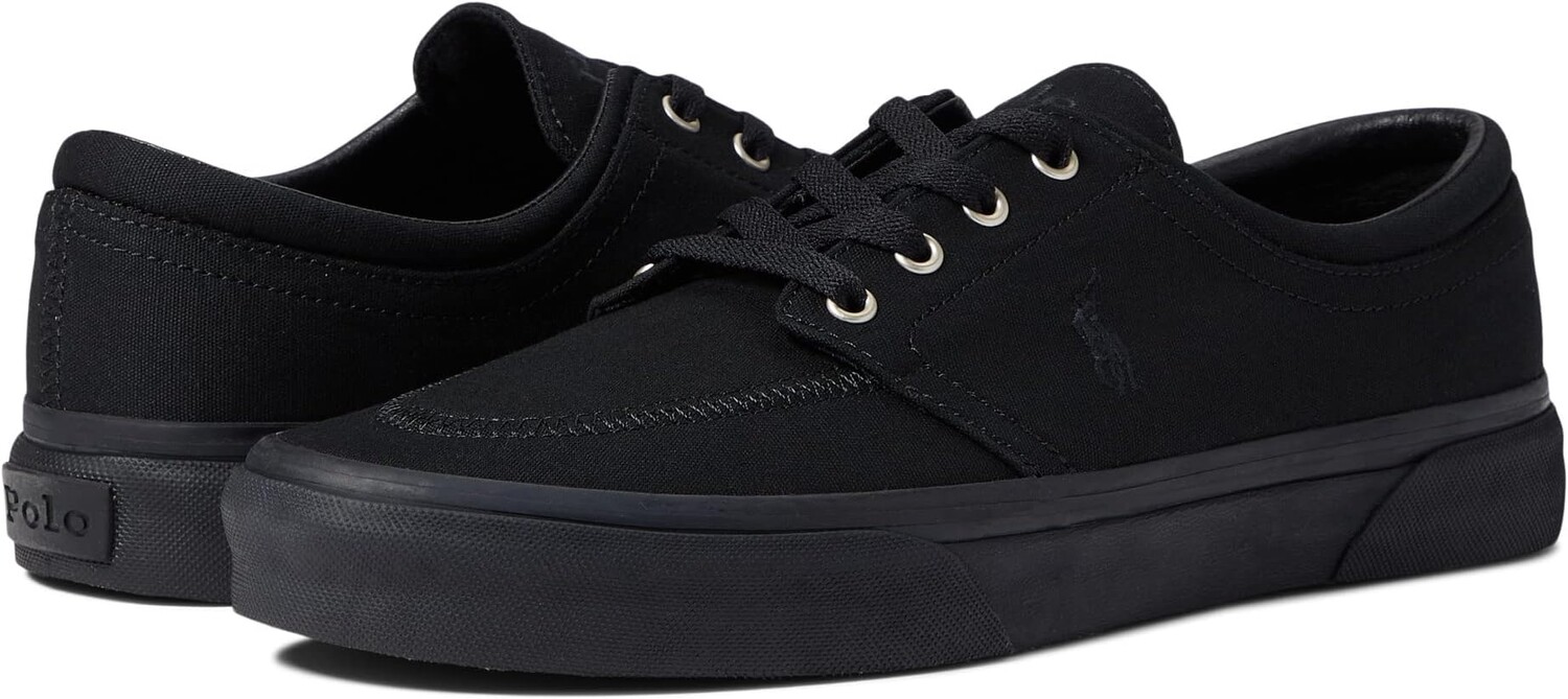 

Кроссовки Faxon X Low-Top Canvas Sneaker Polo Ralph Lauren, цвет Black/Black, Черный, Кроссовки Faxon X Low-Top Canvas Sneaker Polo Ralph Lauren, цвет Black/Black