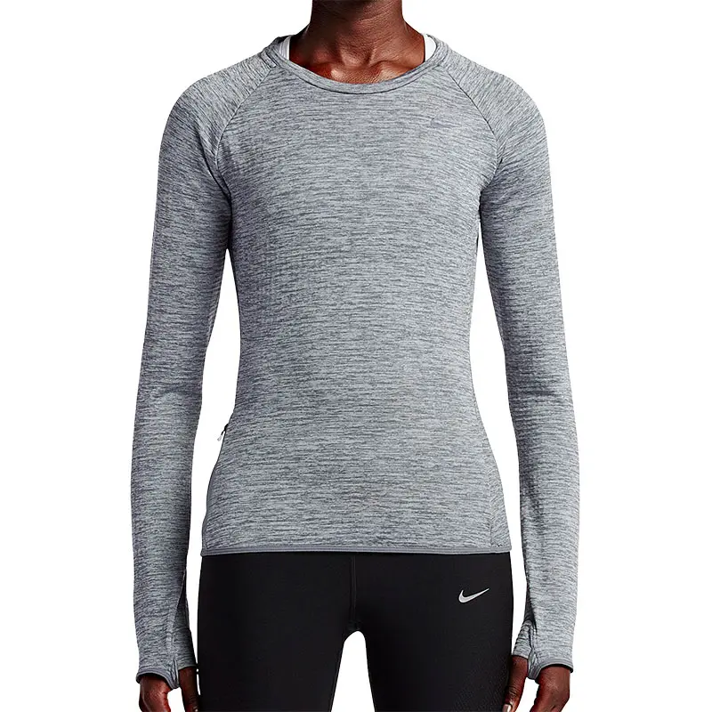 

Футболка Therma женская gray Nike, серый