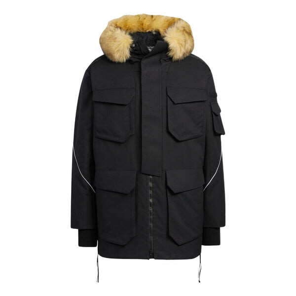 

Пуховик Adidas Originals Mid Down Jacket 'Orbit Green Black', зеленый