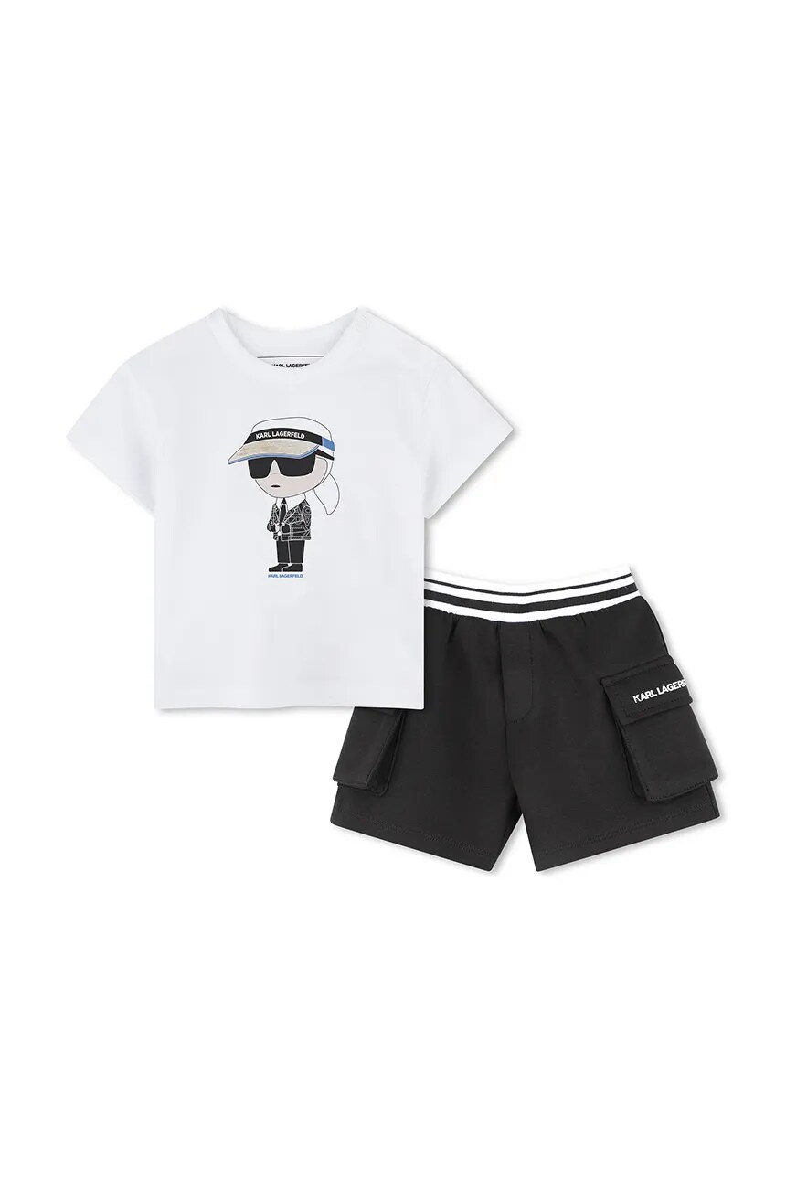 

Детский комплект из хлопка Karl Lagerfeld, белый
