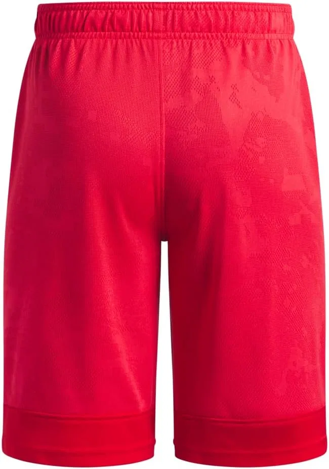 Детские шорты Under Armour Tech Jacquard 2.0, (600) Red//Black — фото 2