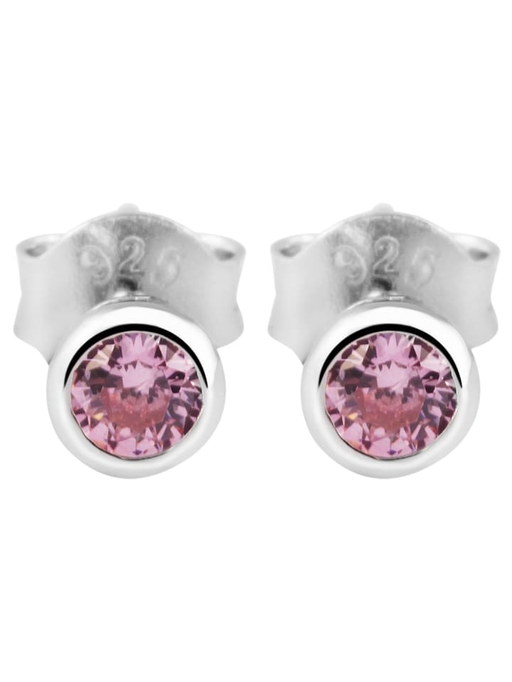 

Adeliás Детские серьги - серьги-гвоздики из серебра 925 пробы с кубическим цирконием в серебряной оправе