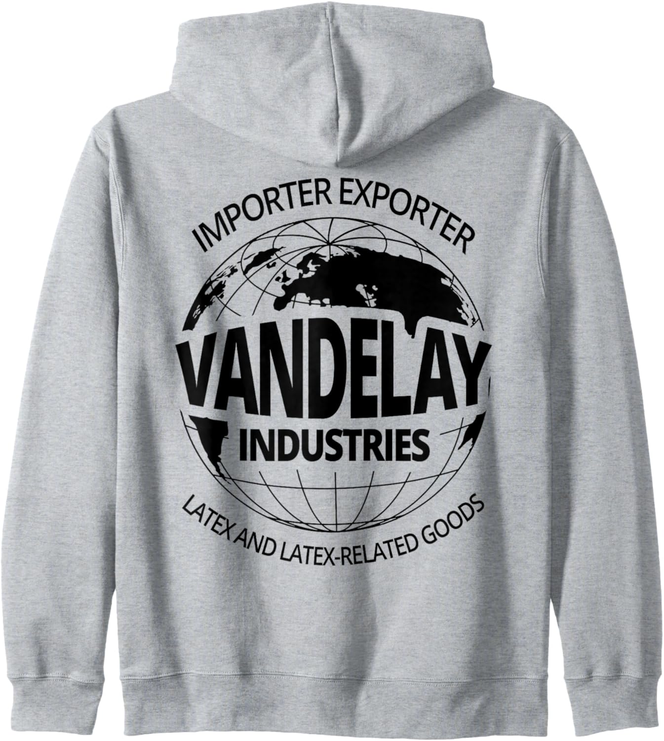 

Забавная толстовка на молнии от Vandelay Industries Vandelay Industries Gifts, серый