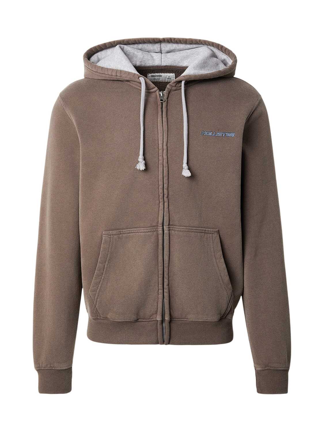 

HOLLISTER Худи на молнии в коричневом цвете, Коричневый, HOLLISTER Худи на молнии в коричневом цвете