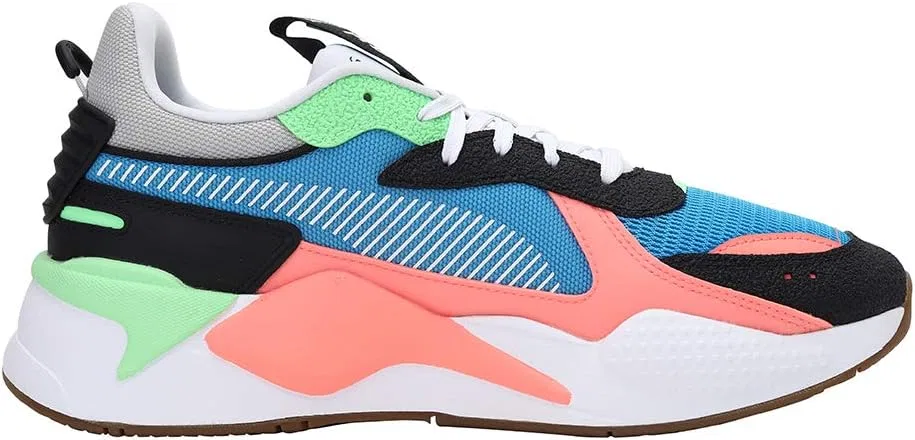 Мужские низкие кроссовки PUMA Rs-x Geek, сине-бордово-желтого цвета — фото 3