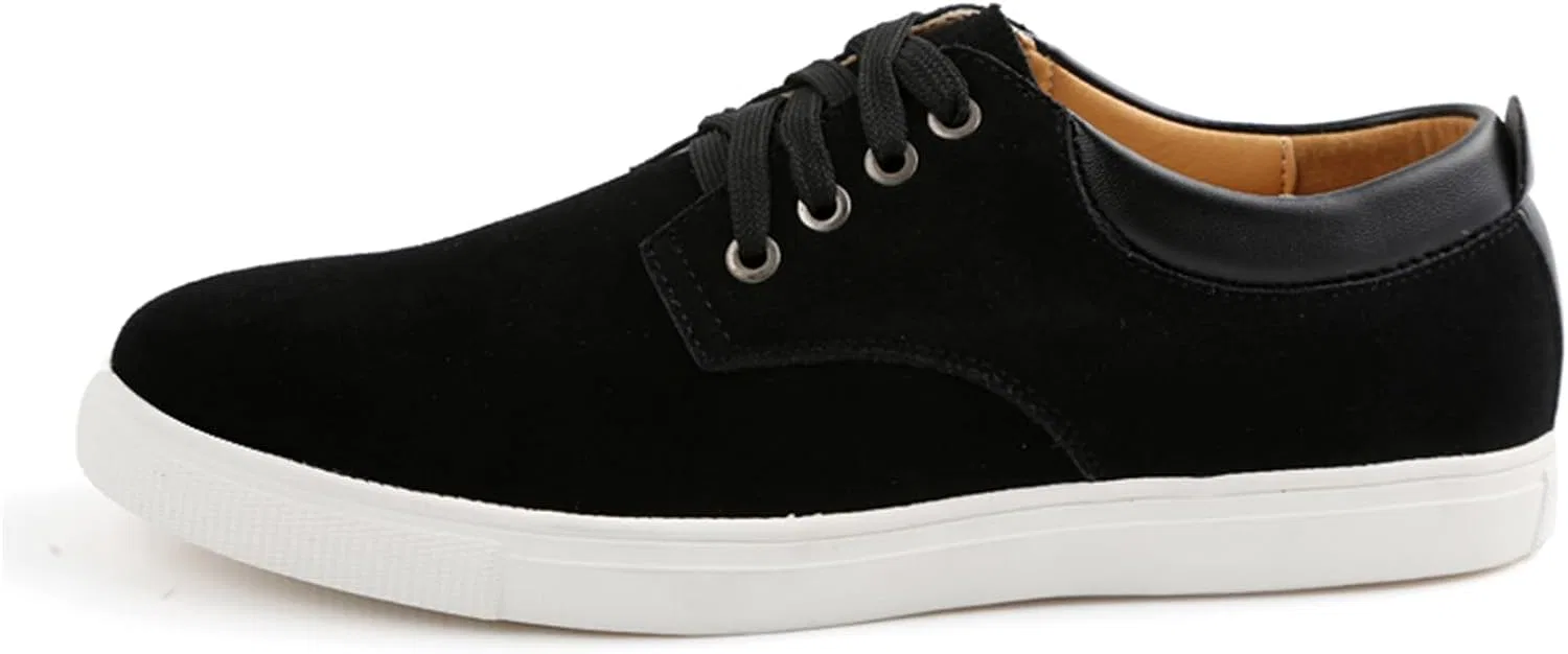 Лоферы мужские, Faux Suede, Walking Loafer Shoes, Black NIGXWNS — фото 3