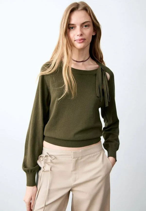 Джемпер Mango Kids, Kaki