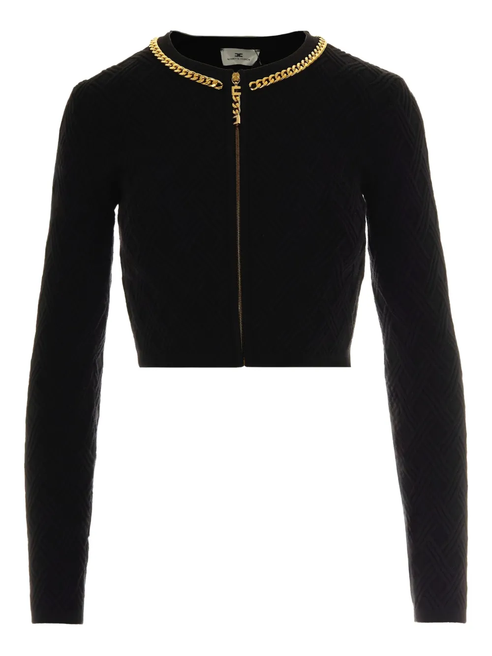 

Кардиган с узором Elisabetta Franchi, черный