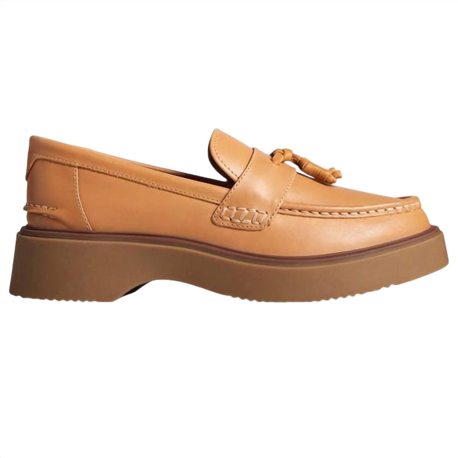 Женские лоферы Bayside из кожи тауп Sperry, Taupe Leather — фото 2