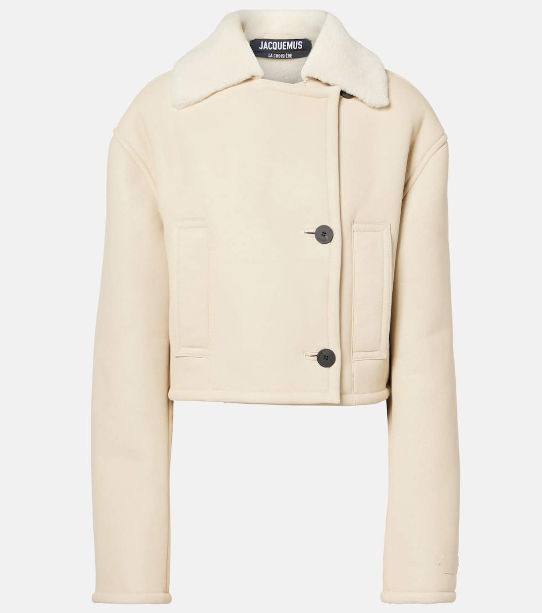 Укороченная овчинная куртка Marino Jacquemus, Off-White