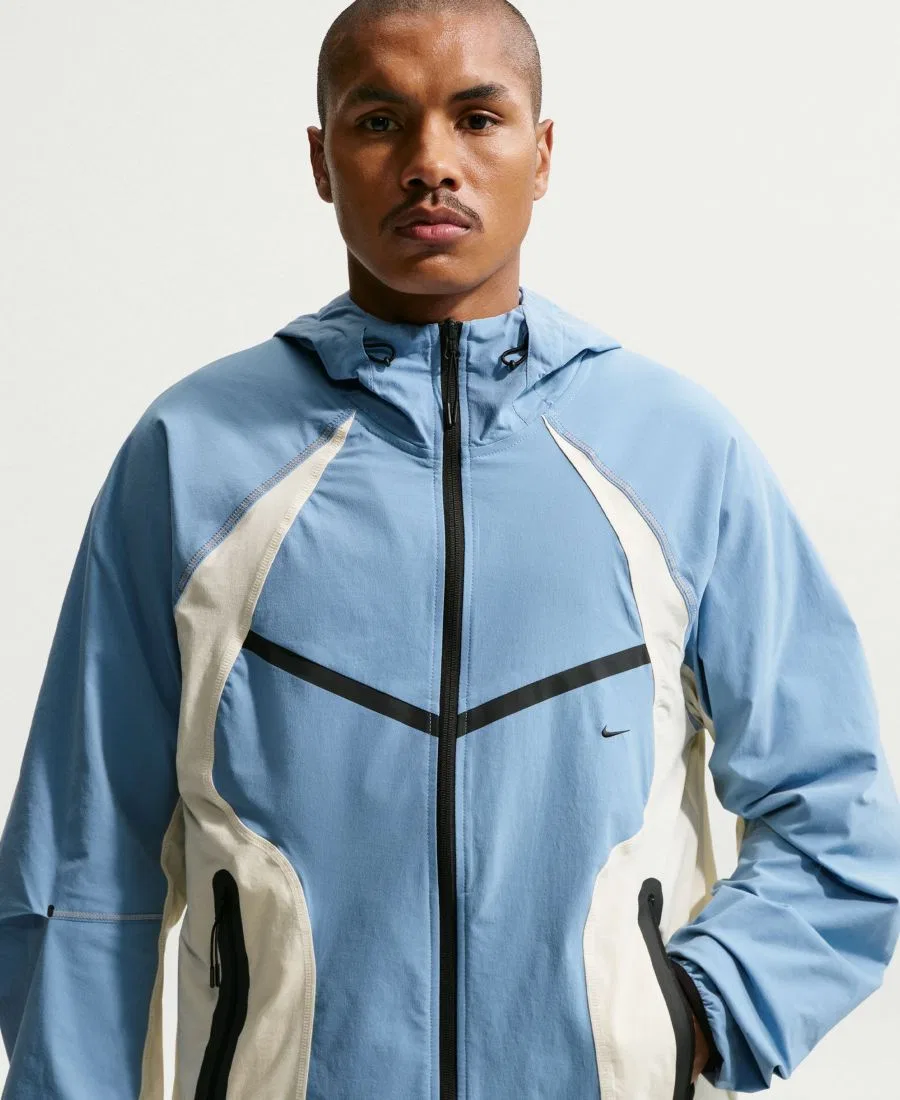 Мужская ветровка Tech Dri-FIT на молнии Nike, синий/черный — фото 2